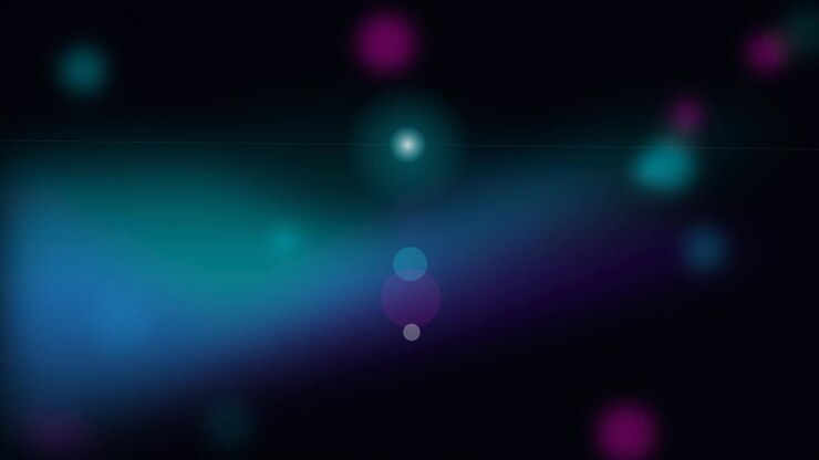 Abstract Motion Background with Floating Blue and Purple Bokeh Lights