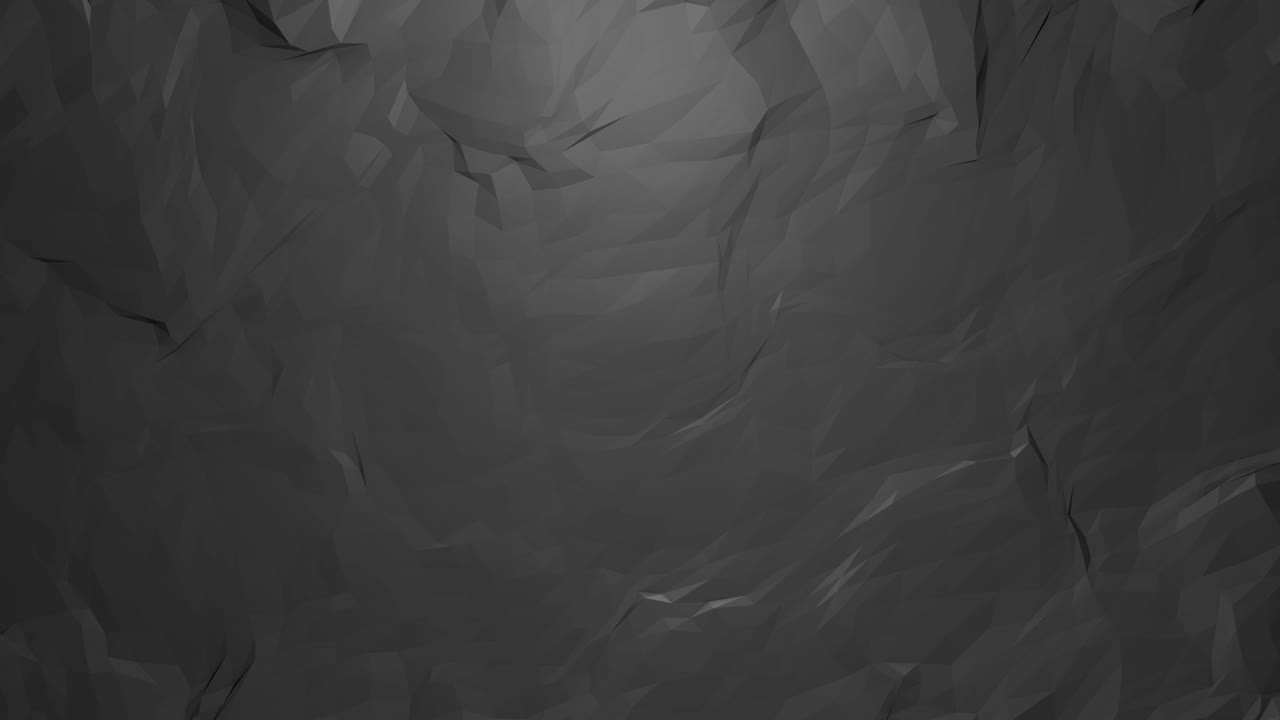 Black Looped Low Poly Triangular Background