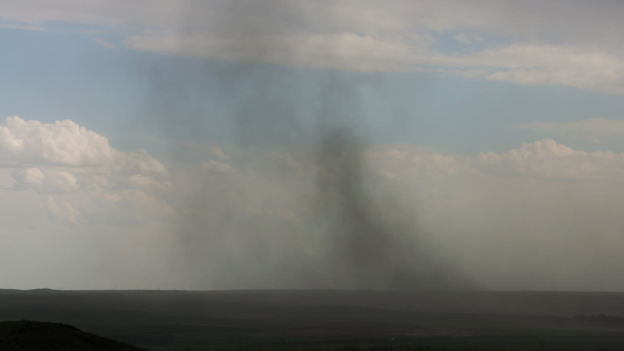 Stormy Weather Winds Blow Dust Across the Horizon