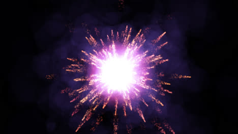 explosión de fuegos artificiales abstractos