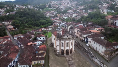 aerial orbits church of our lady of the rosary of black men, ouro preto