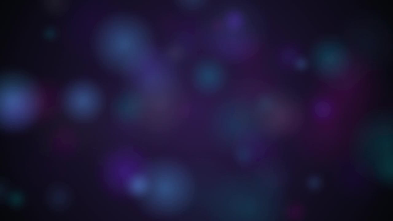 Abstract Background with Floating Blue and Purple Bokeh Lights