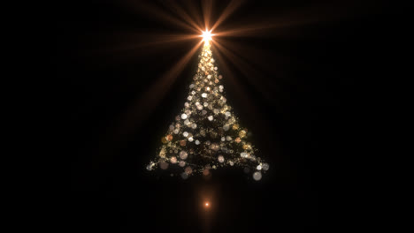 Glowing-trail-forming-Christmas-tree-animation-with-light-and-particles-with-black-background