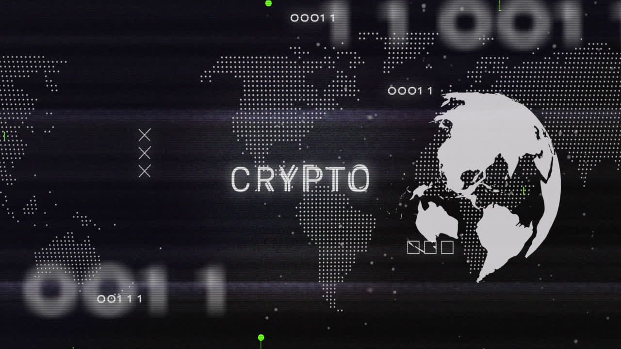 animación de texto criptográfico y procesamiento de datos