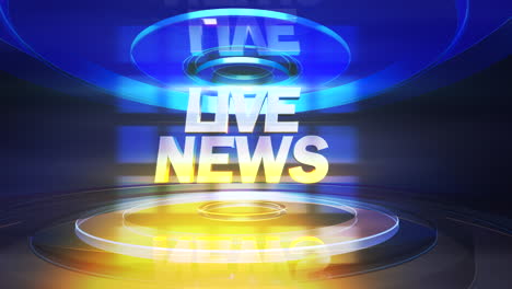 text live news and news intro graphic with lines