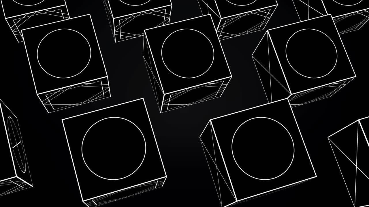 큐브의 추상적인 기하학적 패턴