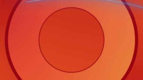 animation of orange circles pulsating on seamless loop