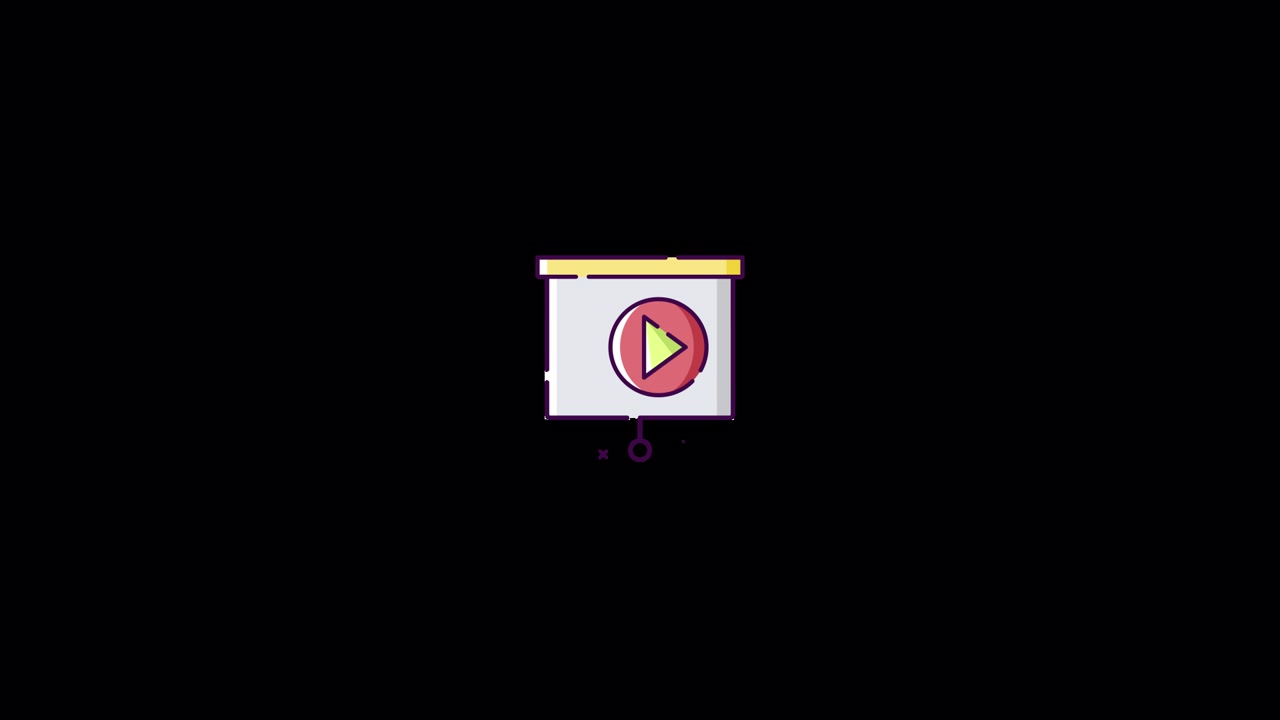 Animazione icona presentazione video