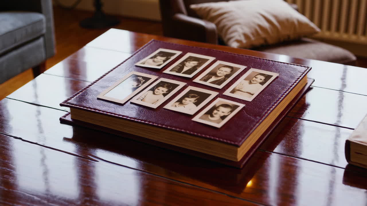 Vintage Photo Album of Children