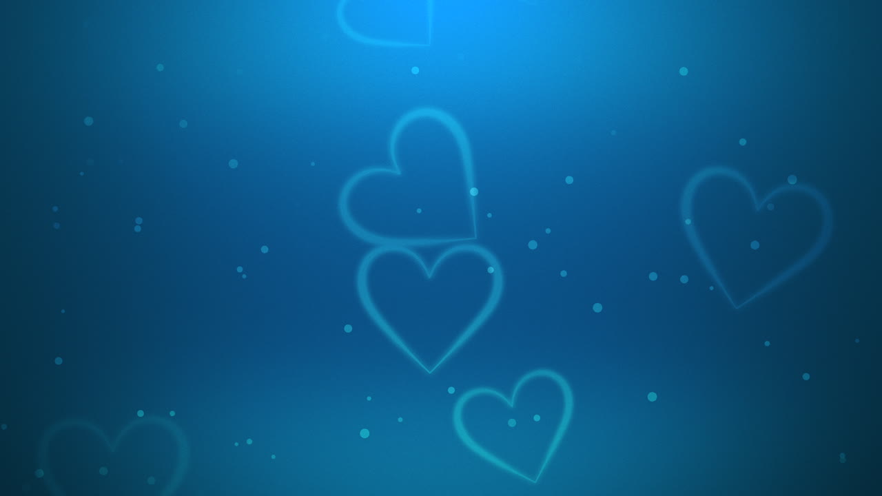 발렌타인 데이 반짝 배경 애니메이션 로맨틱 하트 6