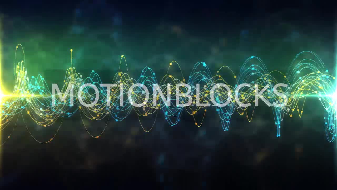Abstract Digital Sound Wave Equalizer Animation