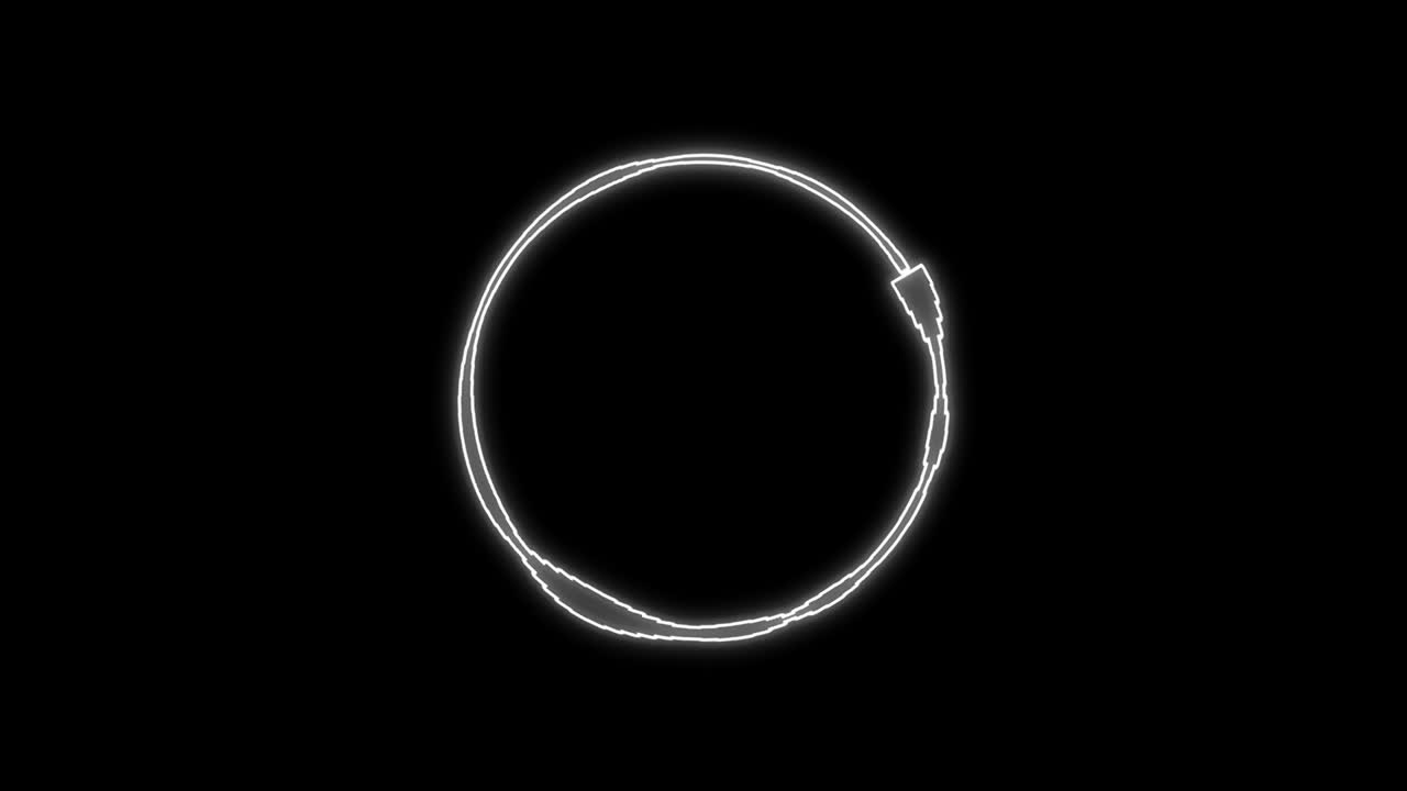 efecto de visualización de la modulación de audio del círculo