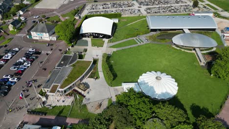 Airborne-Museum-Sainte-Mere-Eglise-Normandy-France-drone,aerial