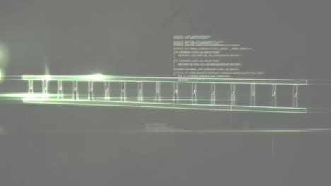 animation of dna strand spinning and data processing