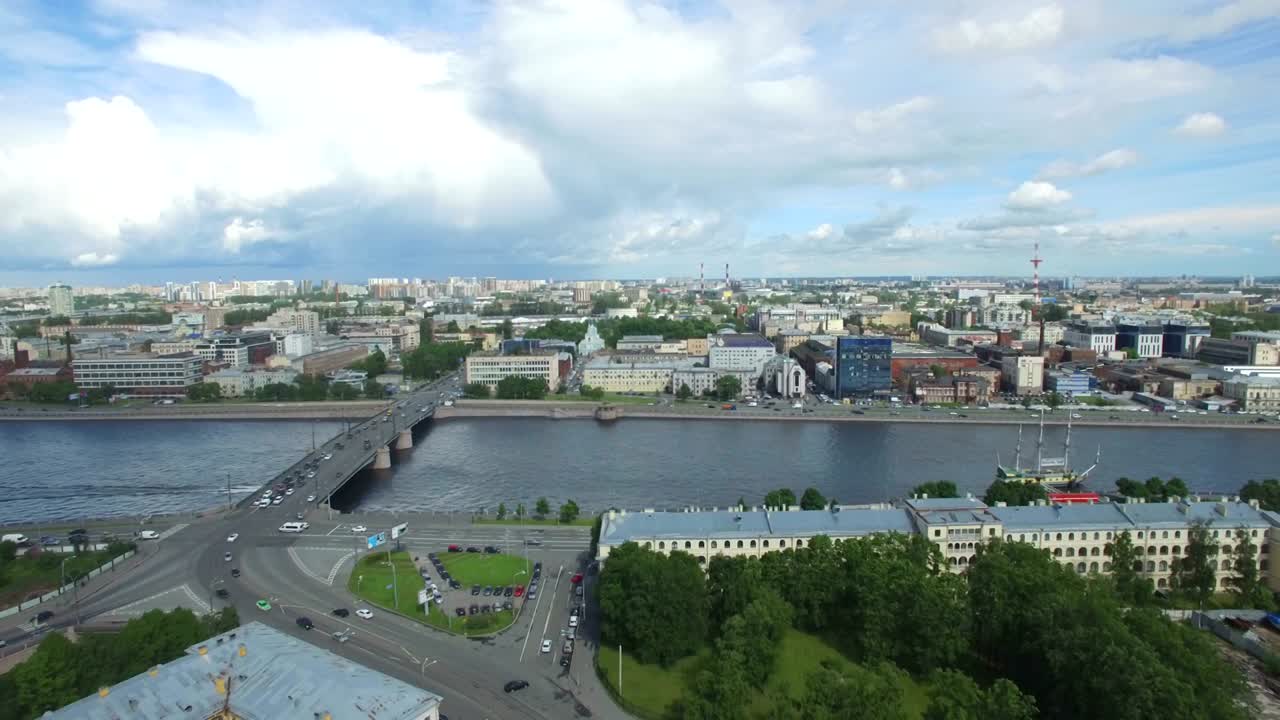 disparos desde el cuadrocóptero volador de la ciudad de san petersburgo. parte 8