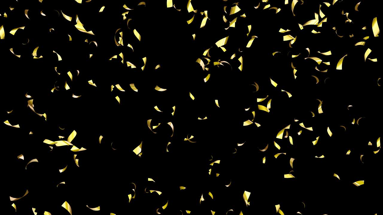 Brilliant festive confetti randomly fly and endlessly fall down.