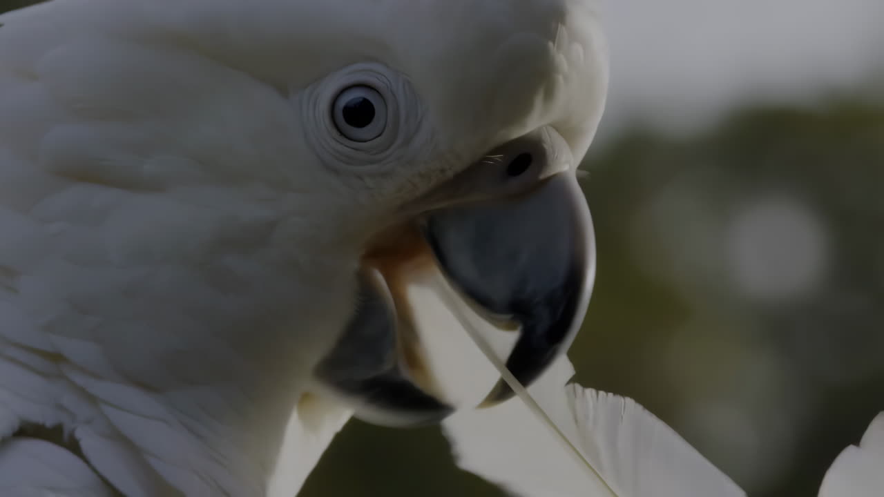 Close-up of a White Cockatoo