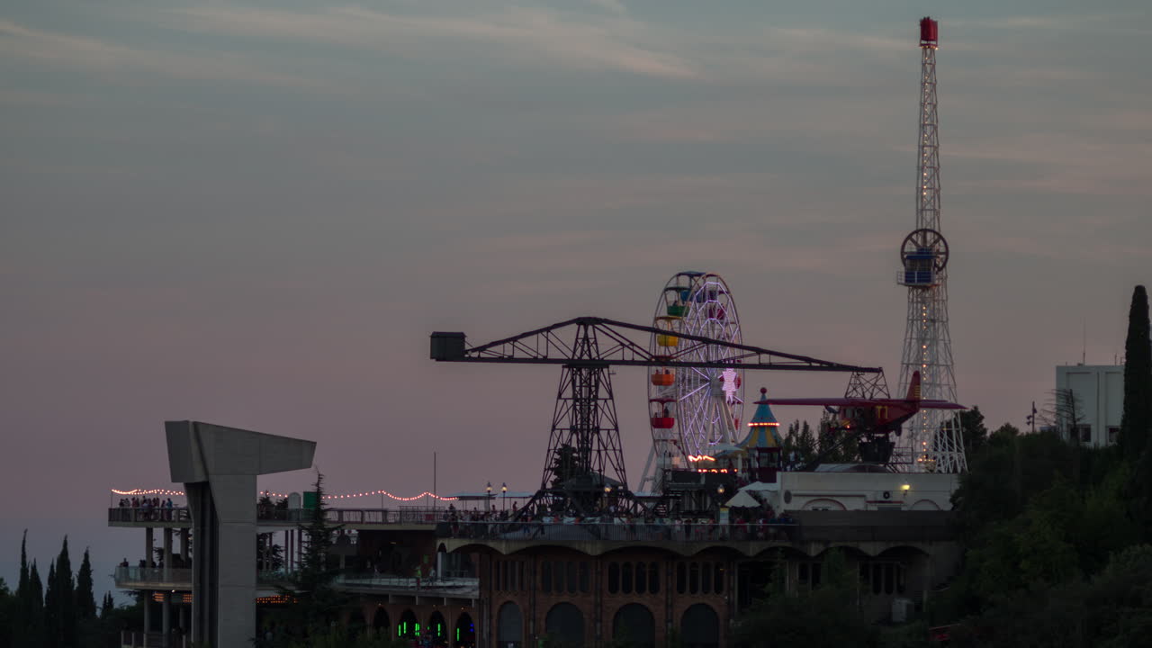 Barcelona Tibidabo Vista del Parco 4K 03