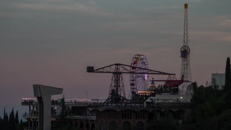 barcelona vista parque tibidabo 4k 03