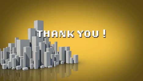 Animation-of-thank-you-text-over-cityscape