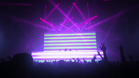 gente feliz bailando en un concierto de fiesta de club nocturno