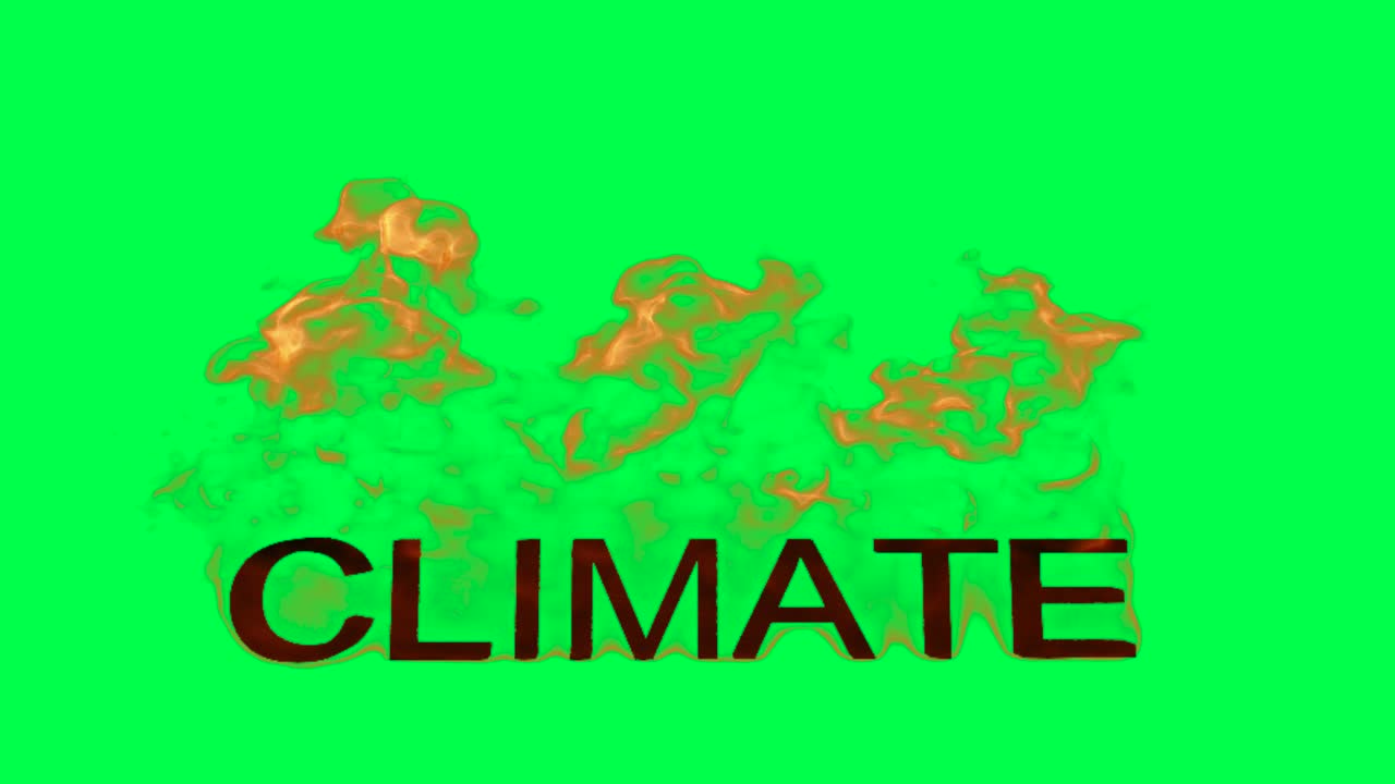 기후 변화 - 불과 텍스트