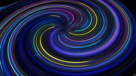 neon lights animation. color space circulation 4k