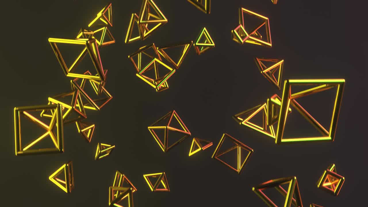 forma futurista, vuelo, animación de un objeto abstracto. fondo de concepto de tecnología dinámica.