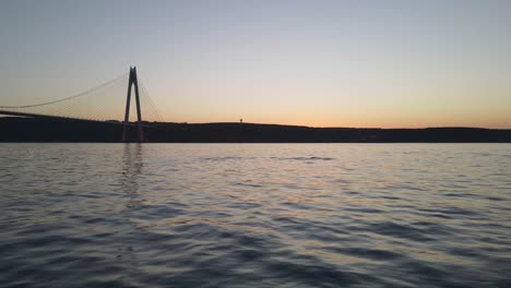 dolphins and yavuz sultan selim bridge drone video beykoz