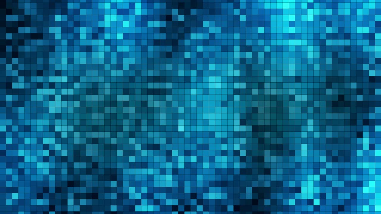 patrón de fondo a cuadros parpadeando luz cuadrada azul como bucle sin costuras animado diseño moderno 4k uhd video decoración plantilla abstracta