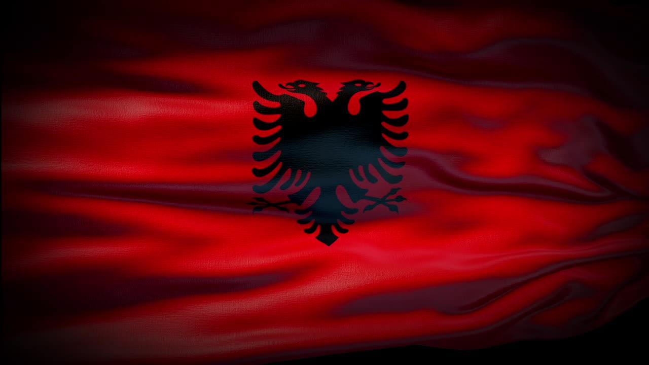 알바니아 발이 바람에 흔들리는 현실적인 4k 클로즈업