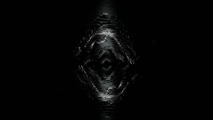 Abstract Pixelated Tunnel
