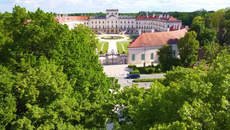 beautiful view of one of the gardens of esterhazy palace in eisenstadt, austria