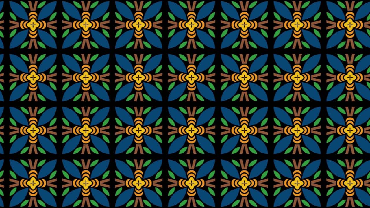 textura de animación de fondo abstracto en estilo ornamental geométrico