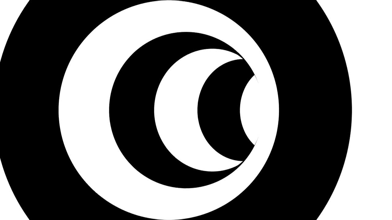 túnel de rayas blancas y negras, abstracción psicodélica, renderización en 3d de la generación de computadoras