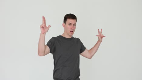Man in Gray T-shirt