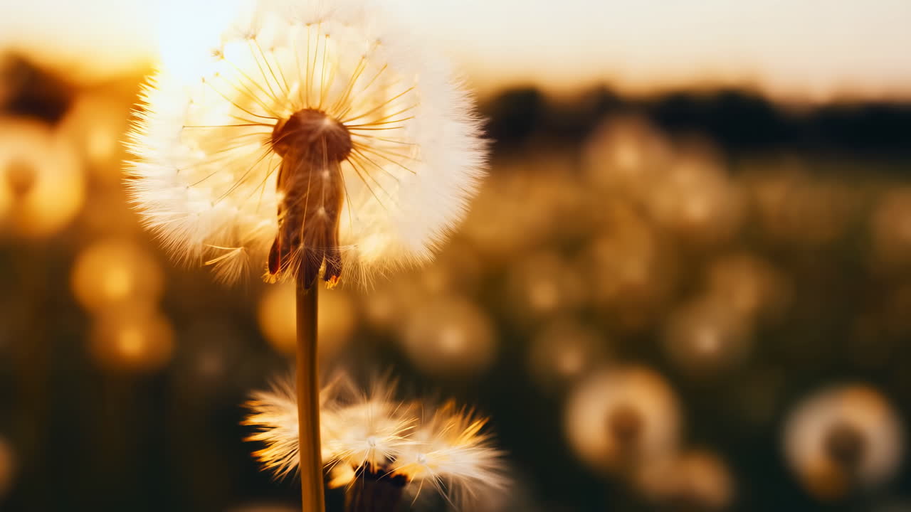 Dandelion at Sunset