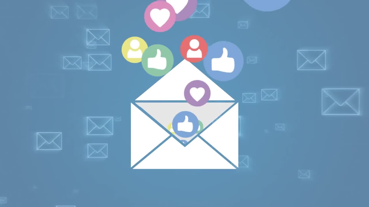 mensaje con gustos y corazones