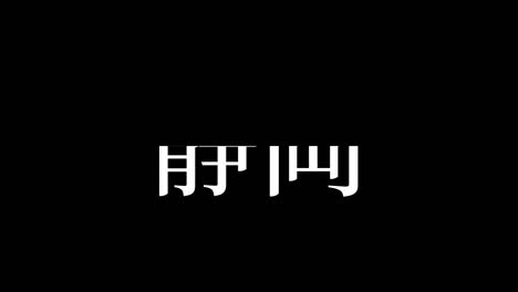 shizuoka japan kanji japanese text animation motion graphics