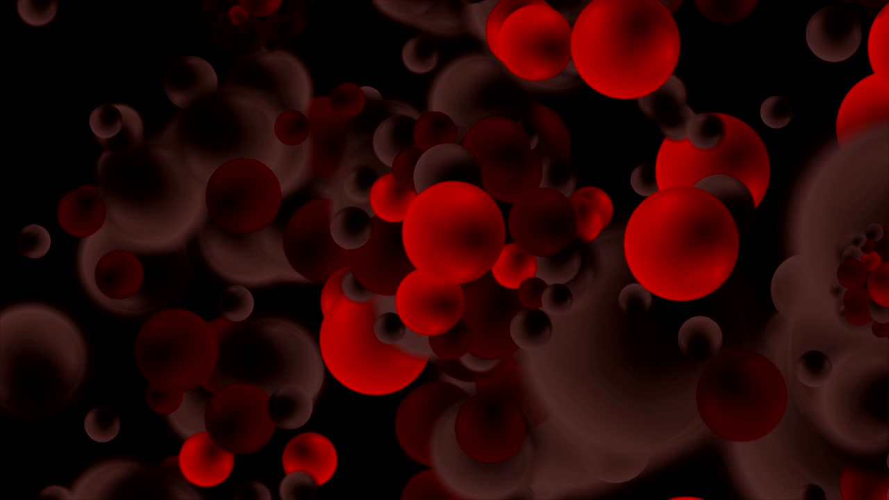 coronavirus 2019-ncov de china. moléculas rojas y amenazas de bacterias diseño de movimiento