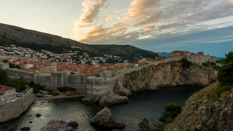 Zeitraffer-Der-Altstadt-Von-Dubrovnik-In-Kroatien