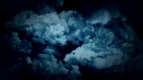 paisaje de fantasía en cielo nublado, animación de humo blanco, fondo en bucle,