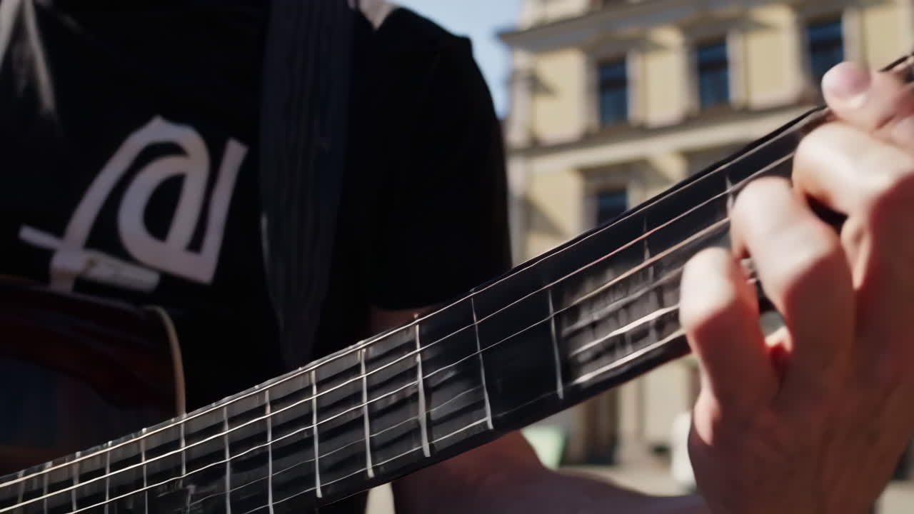 Street Musicians in a European City