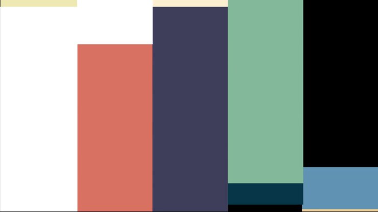 Abstract Motion Graphic with Colorful Geometric Shapes Transitioning