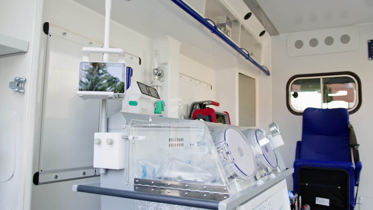 Inside an Ambulance - Medical Equipment