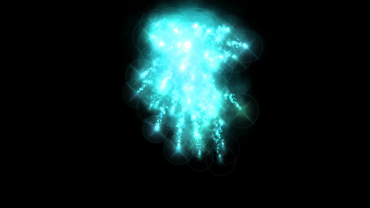 chispas de fuego partículas de color animación gráficos de movimiento