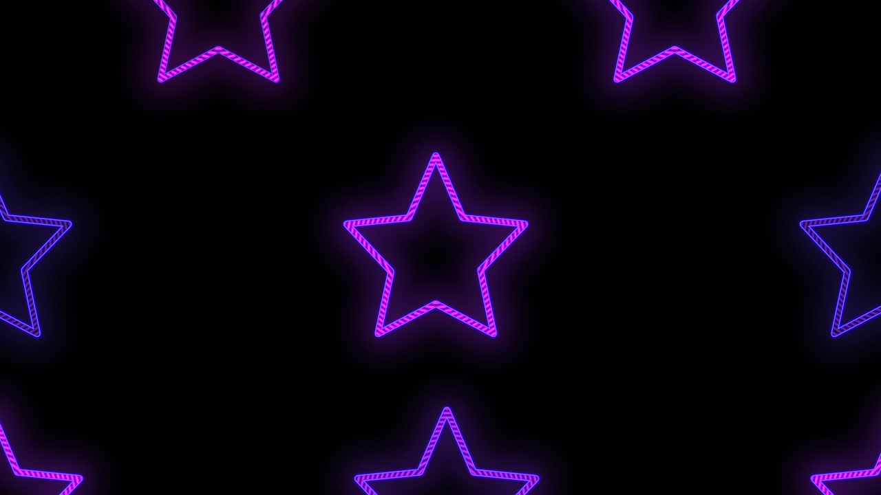 Neon lilla retro stjernemønster