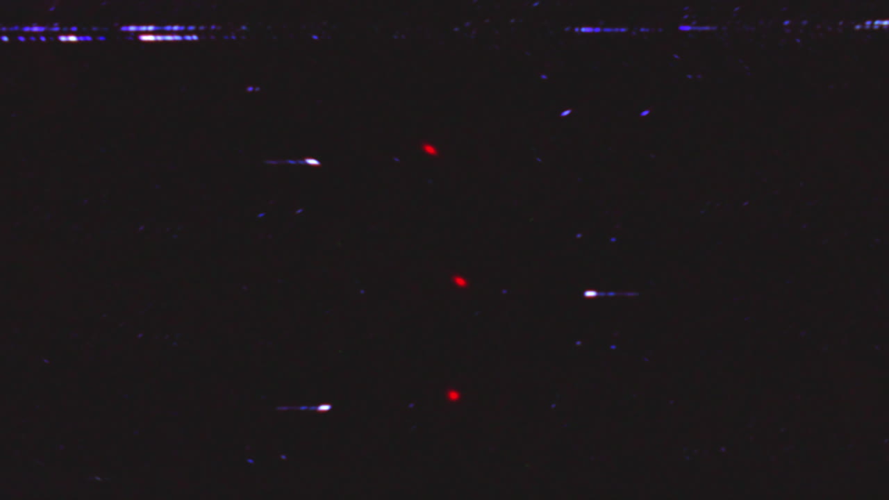 Real recordings of VHS weak signal glitches overlay