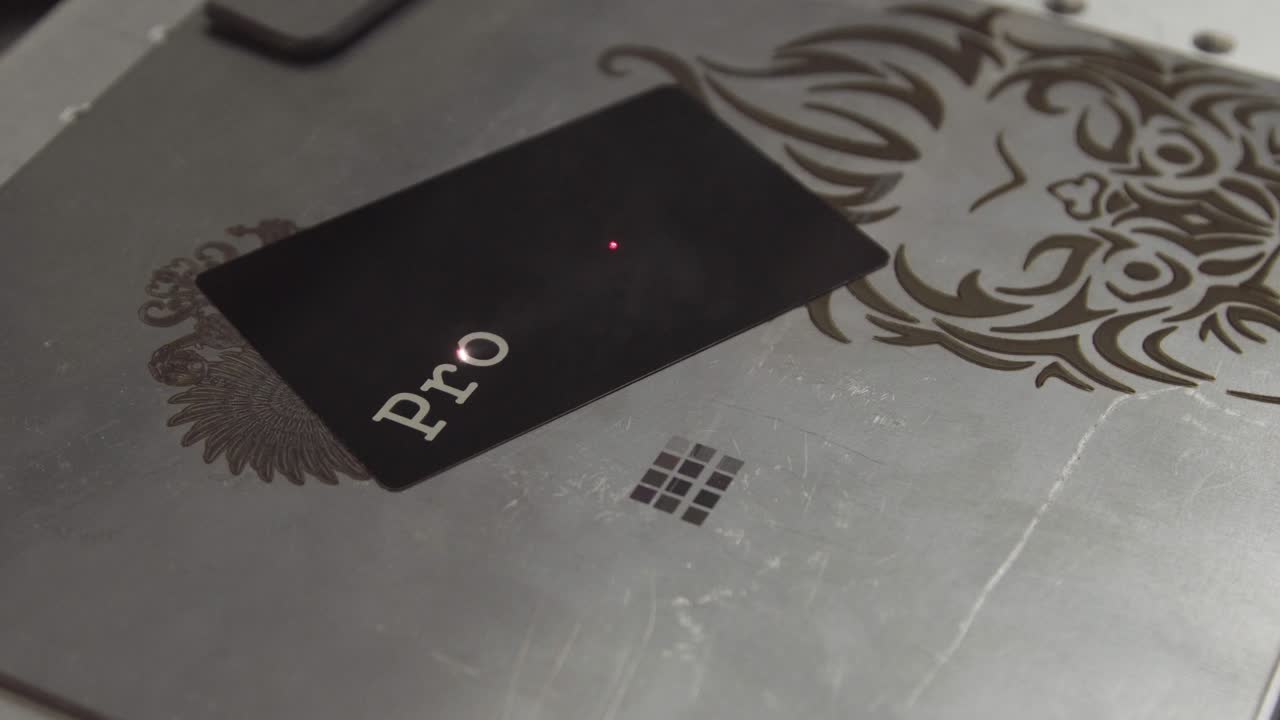 Laser Engraving of Metal Cards