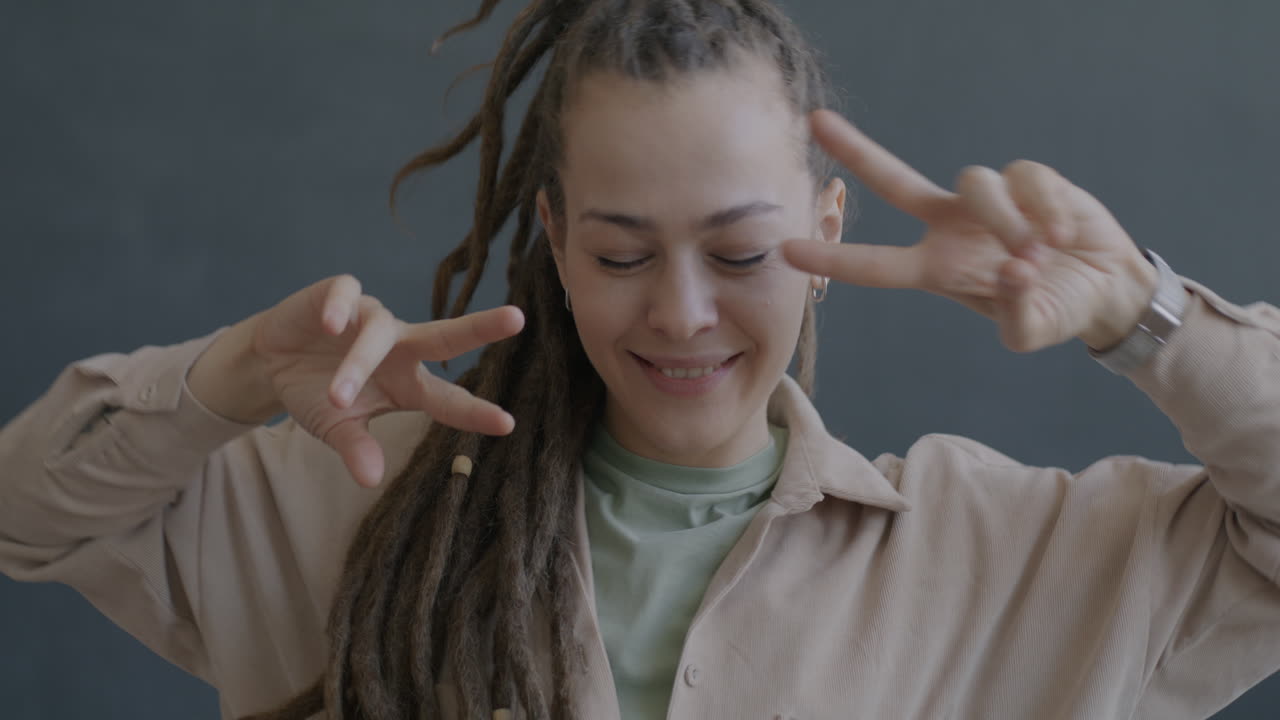Woman with Dreadlocks Dancing